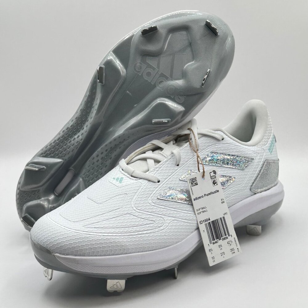 Women's Adidas Adizero PureHustle 3 Sis Bates Softball Cleats Size 10 ID1664 New - Picture 9 of 10